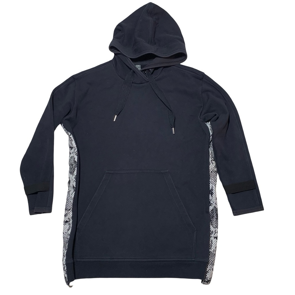 Stella McMcartney Adidas Black Oversized Snake Print Pullover Hoodie Womens S